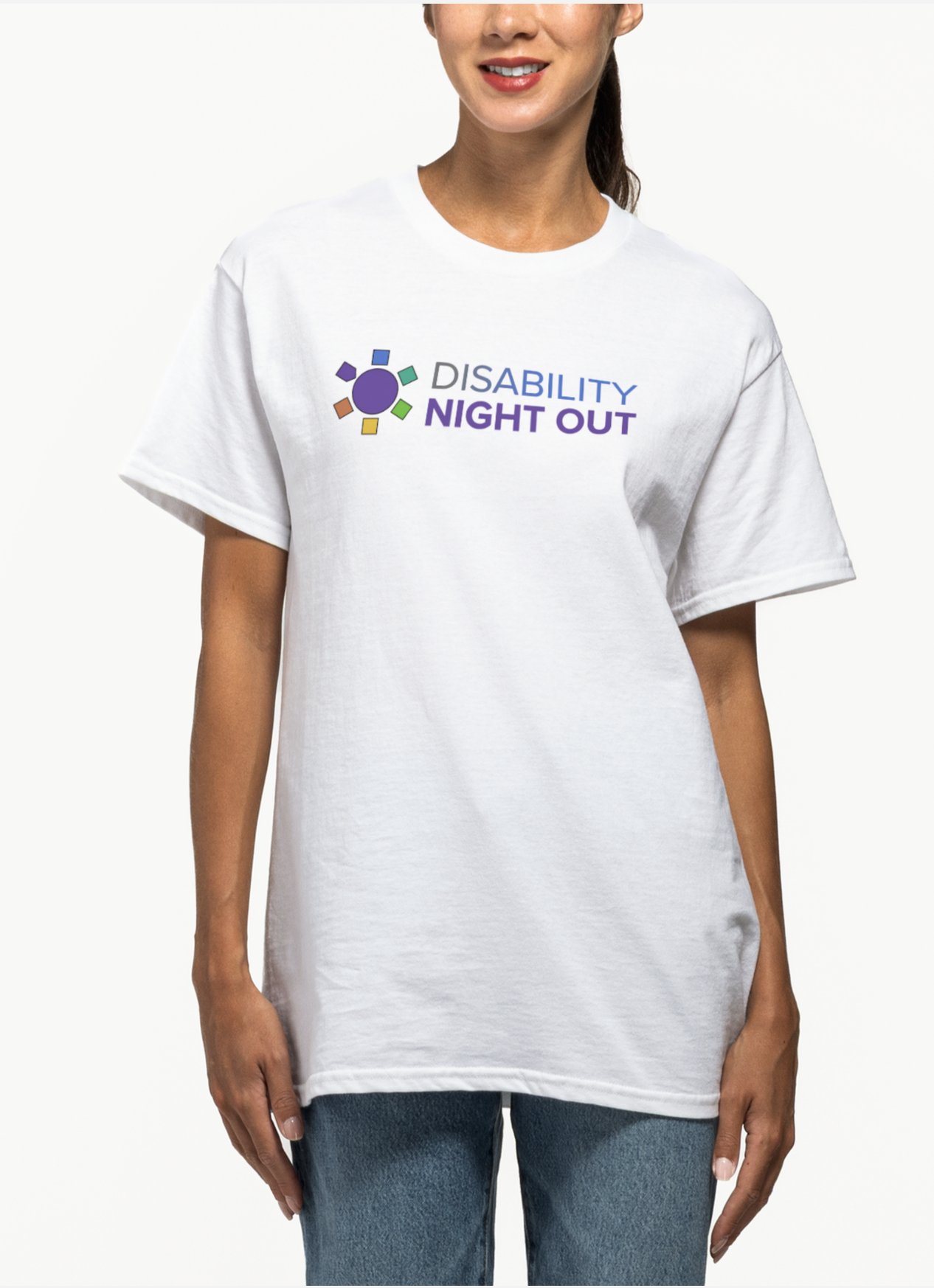 Disability Night Out T-shirt with DNO logo